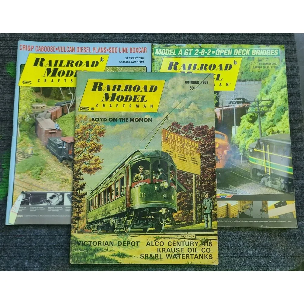 Vintage Railroad Model Craftsman Magazine 1967‎ 2006 2007 Train Locomotive Book